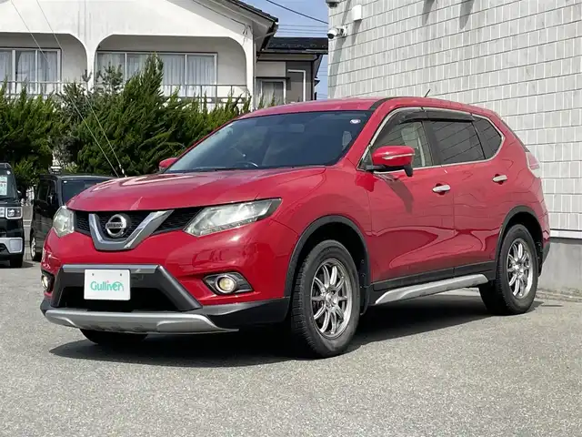 日産 エクストレイル 20X 山形県 2014(平26)年 13.3万km バーニングレッド 4WD/純正SDナビ/・フルセグTV/AM/FM/CD/DVD/Bluetooth/アイドリングストップ/横滑り防止装置/盗難防止装置/HIDヘッドライト/オートライト/フロントフォグランプ/合皮シート/シートヒーター（D/N席）/バックカメラ/純正フロアマット/純正ドアバイザー/ETC/夏タイヤ積み込み/保証書/取扱説明書