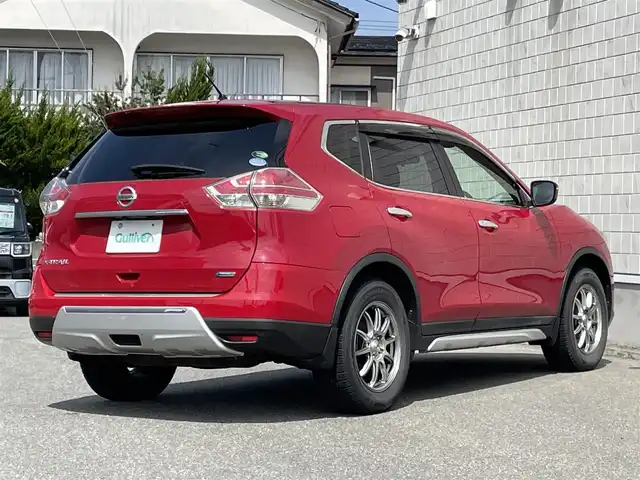 日産 エクストレイル 20X 山形県 2014(平26)年 13.3万km バーニングレッド 4WD/純正SDナビ/・フルセグTV/AM/FM/CD/DVD/Bluetooth/アイドリングストップ/横滑り防止装置/盗難防止装置/HIDヘッドライト/オートライト/フロントフォグランプ/合皮シート/シートヒーター（D/N席）/バックカメラ/純正フロアマット/純正ドアバイザー/ETC/夏タイヤ積み込み/保証書/取扱説明書