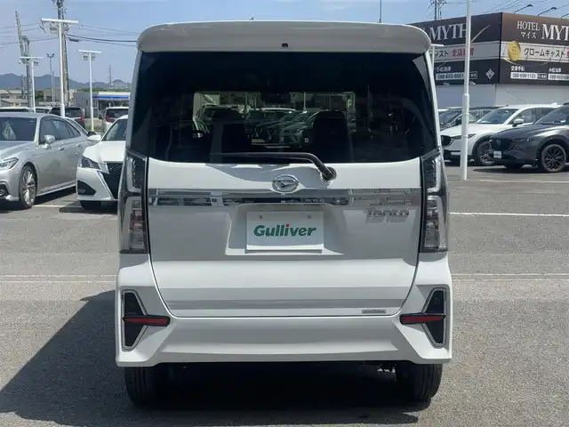 ダイハツ タント カスタム X 徳島県 2022(令4)年 1.3万km シャイニングホワイトパール 純正ディスプレイオーディオ/両側パワースライドドア/次世代スマートアシスト/・衝突回避・軽減ブレーキ機能/・オートハイビーム/・サイドビューランプ/・誤発進抑制機能/・車線逸脱警報＆車線逸脱抑制制御機能/・ふらつき警報/・先行車発進お知らせ機能/・進入禁止標識認識機能/前席シートヒーター/純正アルミホイール/オートエアコン/ハーフレザーシート