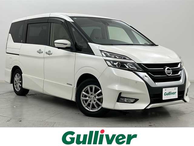 日産 セレナ ハイウェイスターVセレクションⅡ 宮城県 2019(令1)年 6.1万km ブリリアントホワイトパール 禁煙車/純正フリップダウンモニター/プロパイロット/アラウンドビューモニター/エマージェンシーブレーキ/車線逸脱警報/インテリジェントパーキングアシスト/両側パワースライドドア/純正9インチナビ/・BT.CD.DVD.SD/・フルセグTV/ETC/ドライブレコーダー（FR）/LEDヘッドライト/フォグライト/革巻きステアリング/ステアリングスイッチ/プッシュスタート/スマートキー×2/電動パーキングブレーキ/純正フロアマット/社外15インチAW/純正ドアバイザー/ロールサンシェード
