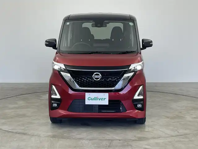 日産 ルークス HWS Gターボ プロパイロットED 群馬県 2021(令3)年 3.5万km スパークリングレッド/ブラック 純正９型ナビ　全方位カメラ　プロパイロット　エマブレ　レーダークルーズ　Ａハイビーム　レーンキープ　両側パワスラ　コーナーセンサー　ＬＥＤヘッド　ＬＥＤフォグ　ＥＴＣ　後部サーキュレーター　純正アルミ