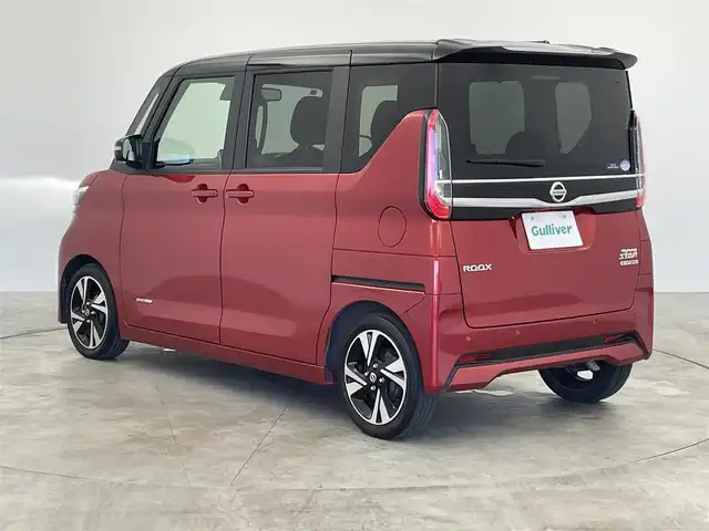 日産 ルークス HWS Gターボ プロパイロットED 群馬県 2021(令3)年 3.5万km スパークリングレッド/ブラック 純正９型ナビ　全方位カメラ　プロパイロット　エマブレ　レーダークルーズ　Ａハイビーム　レーンキープ　両側パワスラ　コーナーセンサー　ＬＥＤヘッド　ＬＥＤフォグ　ＥＴＣ　後部サーキュレーター　純正アルミ