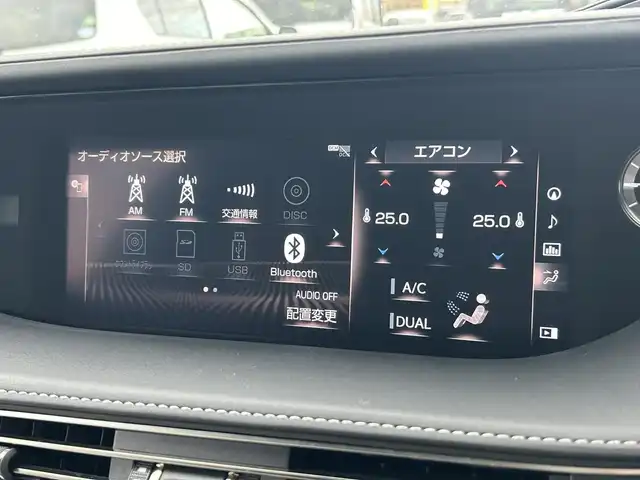 レクサス ＬＳ 500 Fスポーツ 道南・函館 2018(平30)年 5.5万km ソニックシルバー /純正ナビ//フルセグTV//パノラミックビューモニター//ドライブレコーダー//ETC//デジタルインナーミラー//社外エアロ//パワーバックドア//白革シート//前席パワーシート//前席エアシート//前席シートヒーター//ステアリングヒーター//プリクラッシュセーフティ//ブラインドスポットモニター//レーダークルーズコントロール//レーンキープアシスト//オートマチックハイビーム//LEDヘッドライト//オートライト