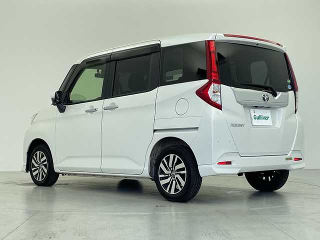 トヨタ ルーミー カスタムG 愛知県 2019(令1)年 1.6万km パールホワイトⅢ 純正ナビ/・フルセグ/・Bluetooth/・CD/・DVD/バックカメラ/両側パワースライドドア/クルーズコントロール/前後ドライブレコーダー/ＥＴＣ/衝突軽減ブレーキ/コーナーセンサー/横滑り防止装置/車線逸脱警告/先行車発進ブザー/ステアリングスイッチ/LEDヘッドライト/オートライト/オートハイビーム/フォグランプ/アイドリングストップ/スマートキー/スペアキー