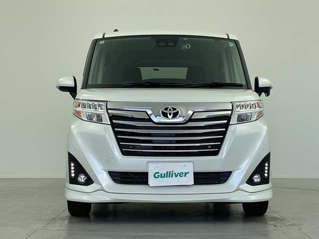 トヨタ ルーミー カスタムG 愛知県 2019(令1)年 1.6万km パールホワイトⅢ 純正ナビ/・フルセグ/・Bluetooth/・CD/・DVD/バックカメラ/両側パワースライドドア/クルーズコントロール/前後ドライブレコーダー/ＥＴＣ/衝突軽減ブレーキ/コーナーセンサー/横滑り防止装置/車線逸脱警告/先行車発進ブザー/ステアリングスイッチ/LEDヘッドライト/オートライト/オートハイビーム/フォグランプ/アイドリングストップ/スマートキー/スペアキー