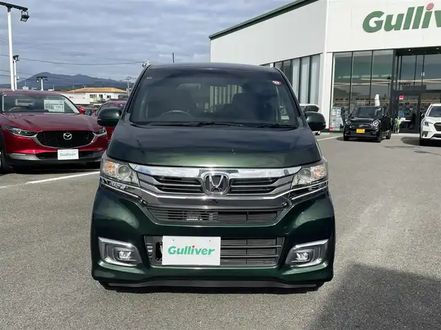 ホンダ Ｎ ＷＧＮ G Lパッケージ 長崎県 2016(平28)年 1.5万km ブリティッシュグリーンP ワンオーナー/純正ナビ/（ワンセグ・DVD・CD・SD・BT)/バックカメラ/ハーフレザーシート/クルーズコントロール/ステアリングスイッチ/HID　オートライト/ビルトインETC/横滑り防止/スマートキー/スペアキー　/新車保証書/取扱説明書