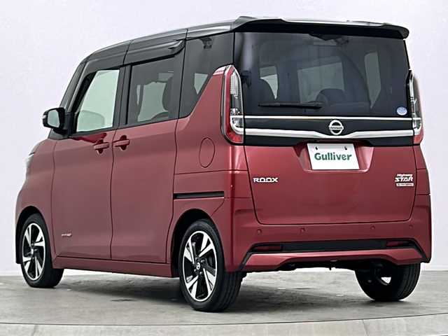 日産 ルークス HWS Gターボ プロパイロットED 大阪府 2020(令2)年 6.2万km スパークリングレッド/ブラック 純正ナビ/【フルセグTV/Bluetooth/CD/DVD/USB接続/SDサーバー】/プロパイロット/アラウンドビューモニター/リアリーシングファン(プラズマクラスター)/パーソナルテーブル/ロールサンシェード/プラズマクラスター/両側パワースライドドア/前後コーナーセンサー/追従クルーズコントロール/エマージェンシーブレーキ/オートマチックハイビーム/車線逸脱防止機能/車線逸脱防止支援/先行車発進おしらせ/保証書/取扱説明書/点検記録簿