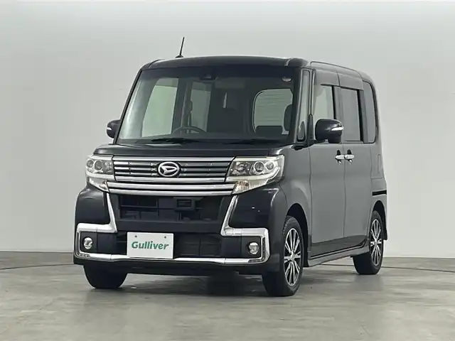 ダイハツ タント カスタム X トップED SAⅡ 福島県 2016(平28)年 3.7万km ブラックマイカメタリック ワンオーナー/スマートアシストIII/・衝突軽減ブレーキ/・車線逸脱警報/・コーナーセンサー（前後）/純正7型SDナビ/・フルセグTV/・BT.CD/DVD.AUX.AM/FM.USB/バックカメラ/純正AW/LEDヘッドライト/ハーフレザーシート/片側パワースライドドア/ステアリングスイッチ/プッシュスタート/スマートキー/純正フロアマット/アイドリングストップ/ドアバイザー