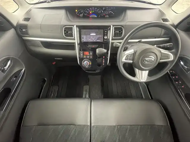 ダイハツ タント カスタム X トップED SAⅡ 福島県 2016(平28)年 3.7万km ブラックマイカメタリック ワンオーナー/スマートアシストIII/・衝突軽減ブレーキ/・車線逸脱警報/・コーナーセンサー（前後）/純正7型SDナビ/・フルセグTV/・BT.CD/DVD.AUX.AM/FM.USB/バックカメラ/純正AW/LEDヘッドライト/ハーフレザーシート/片側パワースライドドア/ステアリングスイッチ/プッシュスタート/スマートキー/純正フロアマット/アイドリングストップ/ドアバイザー