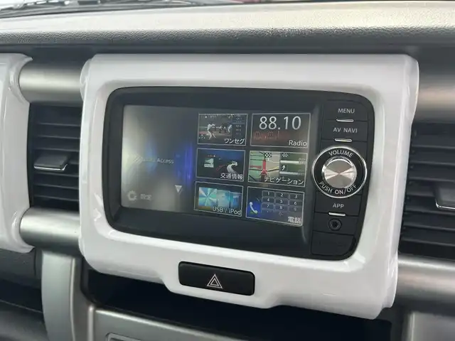 スズキ ハスラー G 島根県 2014(平26)年 5.3万km サマーブルーM ４ＷＤ　/社外SDナビ　/ワンセグTV/Ｂｌｕｅｔｏｏｔｈ/バックカメラ/ＥＴＣ　/D席シートヒーター/スマートキー/プッシュスタート/ダウンヒルアシストコントロール/衝突軽減ブレーキ/横滑り防止装置/アイドリングストップ/純正フロアマット/純正ドアバイザー