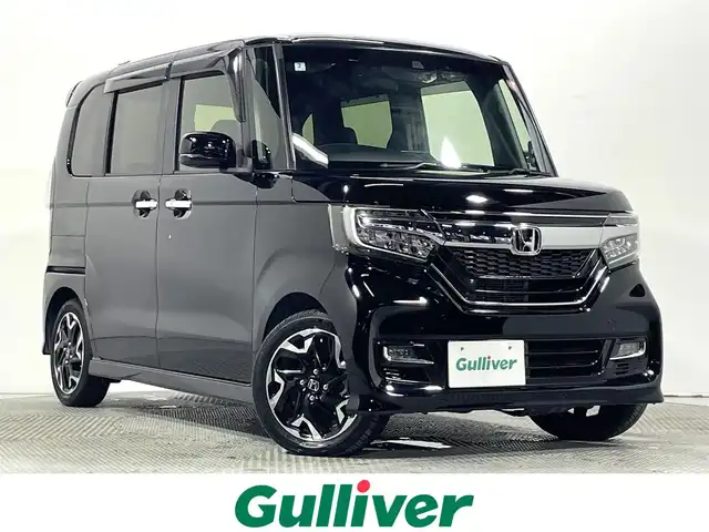 ホンダ Ｎ ＢＯＸ カスタム G L ターボ ホンダセンシング 大阪府 2018(平30)年 2.1万km クリスタルブラックパール ターボ　純正ナビＴＶ　ハーフレザー　レーダークルコン　衝突軽減　バックカメラ　ＥＴＣ　ドラレコ　両側パワスラ　オートハイビーム　レーンアシスト　アイドリングストップ　オートライト　ＬＥＤヘッドライト