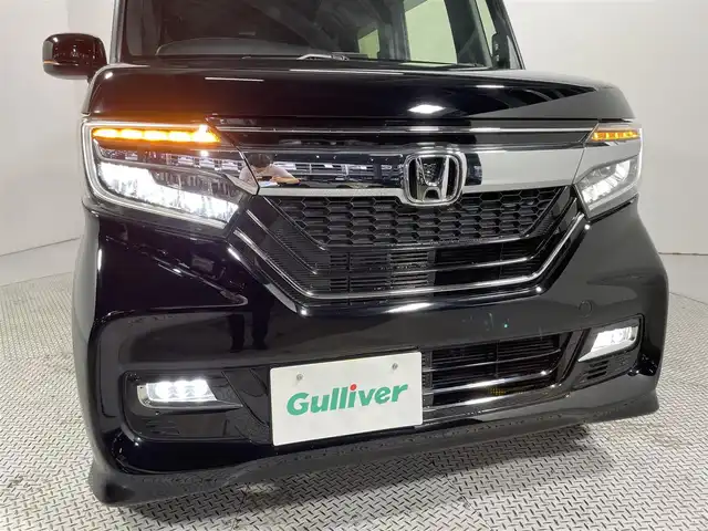 ホンダ Ｎ ＢＯＸ カスタム G L ターボ ホンダセンシング 大阪府 2018(平30)年 2.1万km クリスタルブラックパール ターボ　純正ナビＴＶ　ハーフレザー　レーダークルコン　衝突軽減　バックカメラ　ＥＴＣ　ドラレコ　両側パワスラ　オートハイビーム　レーンアシスト　アイドリングストップ　オートライト　ＬＥＤヘッドライト