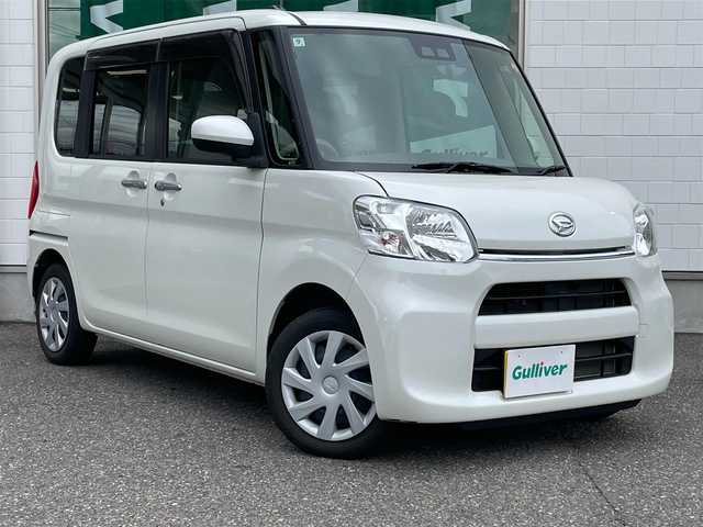 ダイハツ タント X SA Ⅲ 新潟県 2018(平30)年 3.5万km ホワイト メモリナビ/フルセグテレビ/バックカメラ/アイドリングストップ/ドアバイザー/プッシュスタート/片側パワースライドドア/純正フロアマット/ドライブレコーダー/スペアキー1個