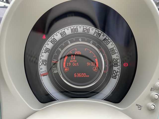 フィアット ５００ スーパーポップ チョコムーED 栃木県 2019(令1)年 6.4万km ライトブルー /登録時走行距離/　　　　　　　63600キロ/ワンオーナー/社外ナビ/バックカメラ/地デジ/スペアキー×１/ETC/新車時整備手帳/　　【保証書】/取扱説明書/