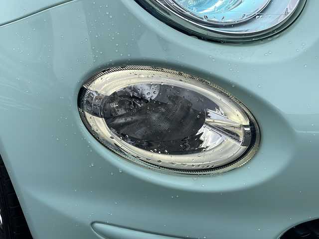 フィアット ５００ スーパーポップ チョコムーED 栃木県 2019(令1)年 6.4万km ライトブルー /登録時走行距離/　　　　　　　63600キロ/ワンオーナー/社外ナビ/バックカメラ/地デジ/スペアキー×１/ETC/新車時整備手帳/　　【保証書】/取扱説明書/