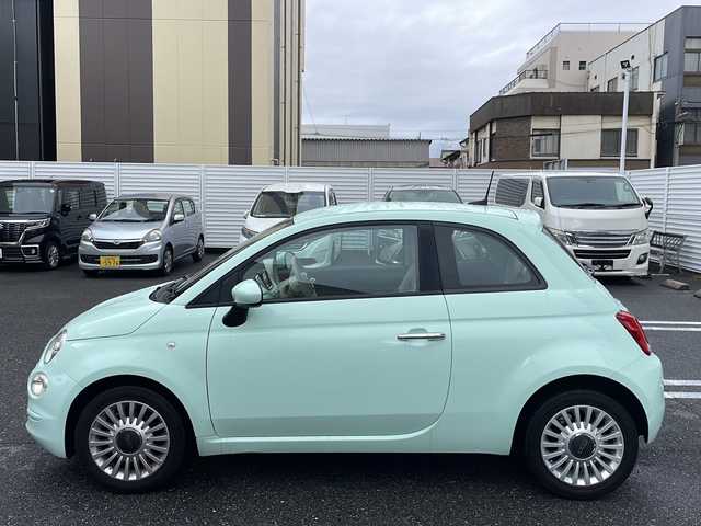 フィアット ５００ スーパーポップ チョコムーED 栃木県 2019(令1)年 6.4万km ライトブルー /登録時走行距離/　　　　　　　63600キロ/ワンオーナー/社外ナビ/バックカメラ/地デジ/スペアキー×１/ETC/新車時整備手帳/　　【保証書】/取扱説明書/