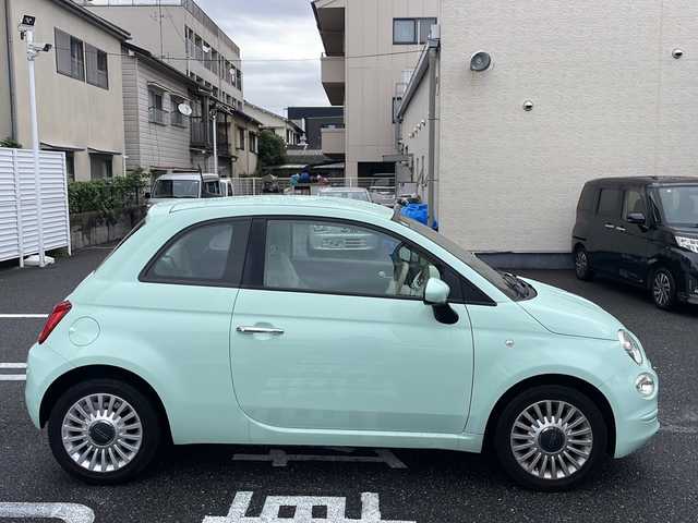 フィアット ５００ スーパーポップ チョコムーED 栃木県 2019(令1)年 6.4万km ライトブルー /登録時走行距離/　　　　　　　63600キロ/ワンオーナー/社外ナビ/バックカメラ/地デジ/スペアキー×１/ETC/新車時整備手帳/　　【保証書】/取扱説明書/