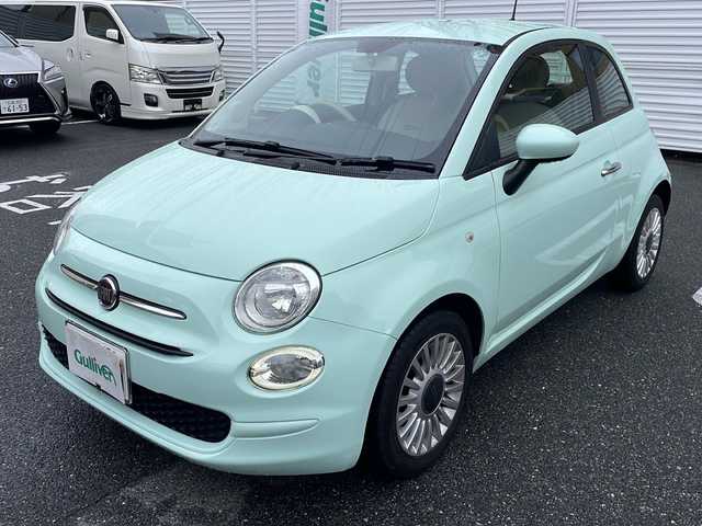 フィアット ５００ スーパーポップ チョコムーED 栃木県 2019(令1)年 6.4万km ライトブルー /登録時走行距離/　　　　　　　63600キロ/ワンオーナー/社外ナビ/バックカメラ/地デジ/スペアキー×１/ETC/新車時整備手帳/　　【保証書】/取扱説明書/