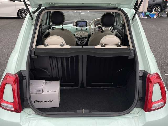 フィアット ５００ スーパーポップ チョコムーED 栃木県 2019(令1)年 6.4万km ライトブルー /登録時走行距離/　　　　　　　63600キロ/ワンオーナー/社外ナビ/バックカメラ/地デジ/スペアキー×１/ETC/新車時整備手帳/　　【保証書】/取扱説明書/