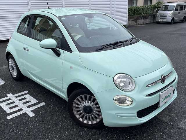 フィアット ５００ スーパーポップ チョコムーED 栃木県 2019(令1)年 6.4万km ライトブルー /登録時走行距離/　　　　　　　63600キロ/ワンオーナー/社外ナビ/バックカメラ/地デジ/スペアキー×１/ETC/新車時整備手帳/　　【保証書】/取扱説明書/