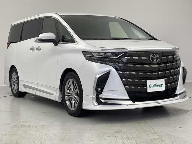 トヨタ アルファードハイブリット Z 茨城県 2024(令6)年 1.7万km プラチナホワイトパールマイカ モデリスタエアロ　純正ナビ　全方位カメラ　後席モニター　モデリスタエアロ　両側電動スライドドア　ガラスルーフ　黒革シート　シートヒーター　シートエアコン　ハンドルヒーター　レーダークルーズコントロール