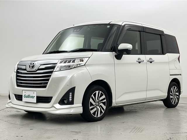 トヨタ ルーミー カスタムG 宮城県 2019(平31)年 7.5万km パールホワイトⅢ 禁煙車/Toyota Safety Sense/・プリクラッシュセーフティ		/・レーンディパーチャーアラート		/・オートマチックハイビーム/純正7型ナビ/・BT.CD.DVD.SD/バックカメラ/フルセグTV/両側パワースライドドア/ビルトインETC/プッシュスタート/スマートキー×２/革巻きステアリング/ステアリングスイッチ/純正ドアバイザー/LEDヘッドライト/LEDフォグランプ/アイドリングストップ/純正14インチアルミホイール/横滑り防止機能