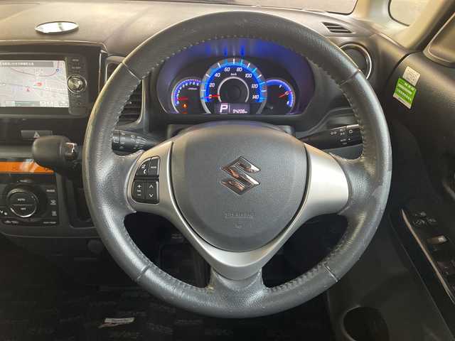 スズキ スペーシア カスタム TS 福島県 2013(平25)年 9.5万km スチールシルバーM 純正ナビ　バックカメラ　前方ドライブレコーダー　ステアリングスイッチ　純正フロアマット　プッシュスタート　ＩＳＯＦＩＸ　純正１５インチＡＷ　ＨＩＤヘッドライト　フォグランプ　スマートキー　スペアキー