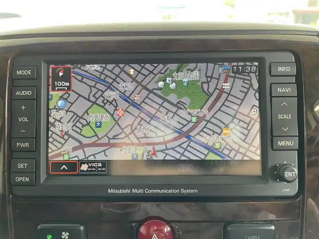 三菱 デリカＤ：５ シャモニー 千葉県 2010(平22)年 12.1万km コスミックブルーマイカ ４WD/メッキドアミラー/本革巻きステアリング/パドルシフト/ドラレコ/HDDナビ/（ワンセグTV/CD/DVD/AM・FM)/純正AW/ETC/取扱説明書