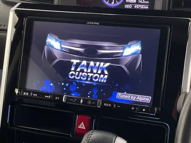 トヨタ タンク カスタムG－T 新潟県 2019(令1)年 5万km マゼンタベリーマイカM ALPINEメモリナビ【X9Z】/　フルセグTV/Bluetooth/CD/DVD/USB/ALPINEフリップダウンモニター/衝突被害軽減ブレーキ/レーンキープアシスト/クルーズコントロール/前後コーナーセンサー/両側パワースライドドア/ドライブレコーダー/バックモニター/ビルトインETC/前席シートヒーター/アイドリングストップ/横滑り防止装置/LEDヘッドライト/オートマチックハイビーム/オートライト/レザーステアリング/禁煙車