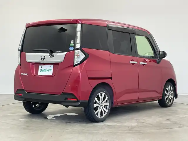 トヨタ タンク カスタムG－T 新潟県 2019(令1)年 5万km マゼンタベリーマイカM ALPINEメモリナビ【X9Z】/　フルセグTV/Bluetooth/CD/DVD/USB/ALPINEフリップダウンモニター/衝突被害軽減ブレーキ/レーンキープアシスト/クルーズコントロール/前後コーナーセンサー/両側パワースライドドア/ドライブレコーダー/バックモニター/ビルトインETC/前席シートヒーター/アイドリングストップ/横滑り防止装置/LEDヘッドライト/オートマチックハイビーム/オートライト/レザーステアリング/禁煙車