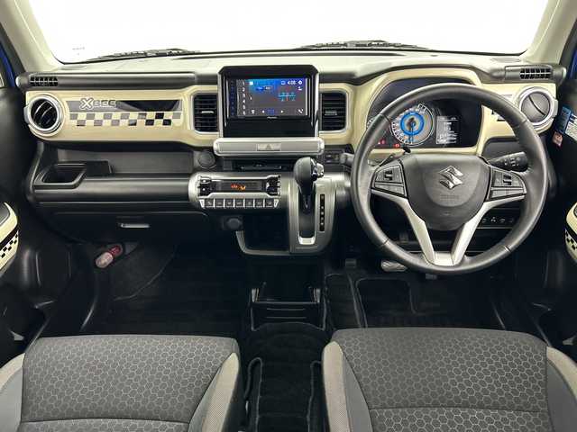 スズキ クロスビー HYBRID MZ 三重県 2019(平31)年 4.8万km スピーディーブルーメタリック/ブラック2トーンルーフ /禁煙車//純正ディスプレイオーディオ//バックカメラ//オートAC//革巻きステアリング//ステアリングスイッチ//MTモード付AT//パドルシフト//クルーズコントロール//デュアルセンサーブレーキサポート//衝突軽減ブレーキ//レーンキープアシスト//後方コーナーセンサー//DN席シートヒーター//社外前後ドライブレコーダー//LED//フォグ//サイドカーテンエアバッグ//ターボ