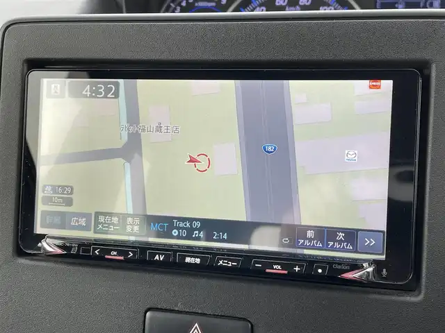 スズキ ワゴンＲ HYBRID FZ 広島県 2017(平29)年 1.6万km スチールシルバーM ワンオーナー/clarionナビ/（CD/DVD/フルセグTV/Bluetooth）/衝突被害軽減ブレーキ/ヘッドアップディスプレイ/シートヒーター/車線逸脱警報/LEDヘッドライト/オートライト/純正14インチAW/革巻きステアリング/ステアリングスイッチ/純正フロアマット/アイドリングストップ/プッシュスタート/スペアキー