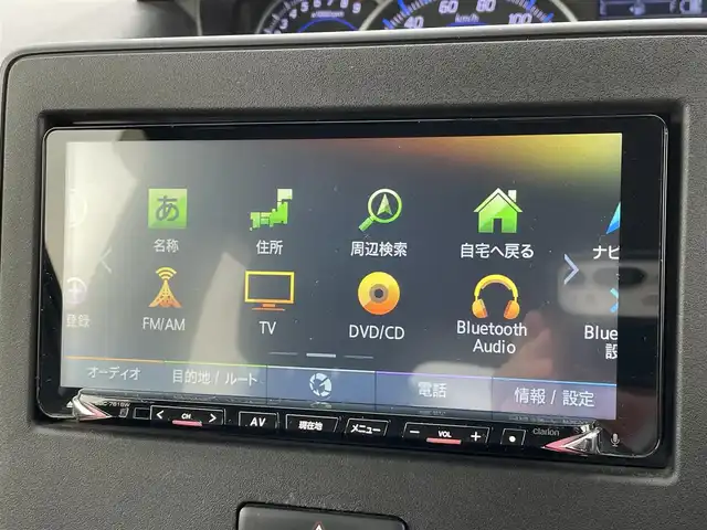 スズキ ワゴンＲ HYBRID FZ 広島県 2017(平29)年 1.6万km スチールシルバーM ワンオーナー/clarionナビ/（CD/DVD/フルセグTV/Bluetooth）/衝突被害軽減ブレーキ/ヘッドアップディスプレイ/シートヒーター/車線逸脱警報/LEDヘッドライト/オートライト/純正14インチAW/革巻きステアリング/ステアリングスイッチ/純正フロアマット/アイドリングストップ/プッシュスタート/スペアキー