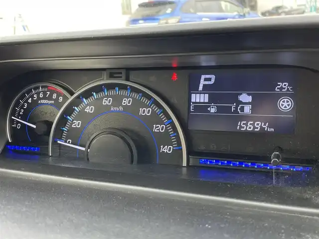 スズキ ワゴンＲ HYBRID FZ 広島県 2017(平29)年 1.6万km スチールシルバーM ワンオーナー/clarionナビ/（CD/DVD/フルセグTV/Bluetooth）/衝突被害軽減ブレーキ/ヘッドアップディスプレイ/シートヒーター/車線逸脱警報/LEDヘッドライト/オートライト/純正14インチAW/革巻きステアリング/ステアリングスイッチ/純正フロアマット/アイドリングストップ/プッシュスタート/スペアキー