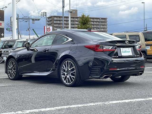 レクサス ＲＣ 200t Fスポーツ 徳島県 2015(平27)年 8.1万km スターライトブラックガラスフレーク サンルーフ/赤革シート/純正メモリナビ/（ラジオ/BT/DISC/USB）/バックカメラ/クルーズコントロール/ビルトインETC/D・N席シートヒーター/D・N席エアシート/D・N席パワーシート/シートメモリ/パドルシフト/純正19インチアルミホイール/LEDヘッドライト/スペアキー