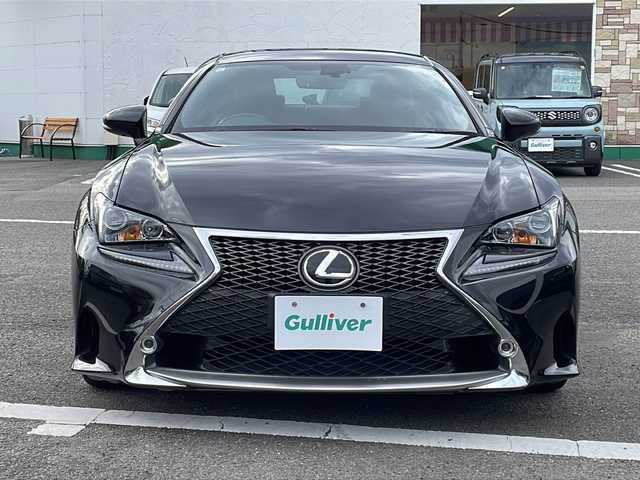 レクサス ＲＣ 200t Fスポーツ 徳島県 2015(平27)年 8.1万km スターライトブラックガラスフレーク サンルーフ/赤革シート/純正メモリナビ/（ラジオ/BT/DISC/USB）/バックカメラ/クルーズコントロール/ビルトインETC/D・N席シートヒーター/D・N席エアシート/D・N席パワーシート/シートメモリ/パドルシフト/純正19インチアルミホイール/LEDヘッドライト/スペアキー