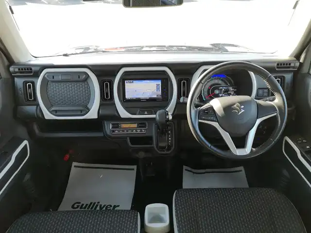 スズキ ハスラー HYBRID X 茨城県 2020(令2)年 3万km ブルーイッシュブラックパール3 社外ナビ（ワンセグTV/BT/DVD/シートヒーター/革ステアリング/前後ドラレコ/ETC/プッシュスタート/スマートキー