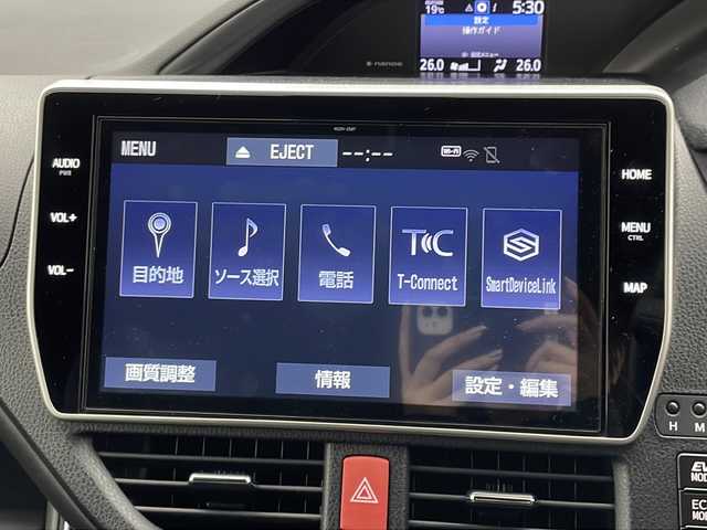 トヨタ エスクァイア ハイブリッド Gi プレミアムパッケージ ブラックテーラード 宮城県 2020(令2)年 3.7万km スパークリングブラックパールクリスタルシャイン 両側パワースライドドア/トヨタセーフティーセンス/純正12インチフリップダウンモニター/純正10インチナビ/(AM/FM/SD/CD/DVD/フルセグTV/Bluetooth)/バックカメラ/ETC/前後ドライブレコーダー/ハーフレザー/シートヒーター/ステアリングヒーター/プッシュスタート/スマートキー/スペアキー/オートライト/オートマチックハイビーム/LEDヘッドライト/フォグランプ/ヘッドライトレベライザー/ドアバイザー/純正フロアマット/純正15インチアルミホイール