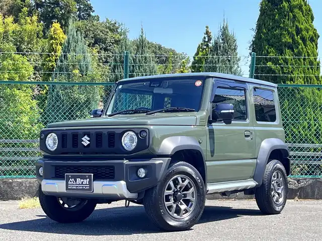 スズキ ジムニー シエラ JC 愛知県 2019(平31)年 2.1万km ジャングルグリーン 純正8インチナビ（CN-RZ846）/（Bluetooth/フルセグ/DISC/ラジオ）/バックカメラ/スズキセーフティサポート/純正フロアマット/LEDヘッドライト/クルーズコントロール/ETC/前方ドライブレコーダー/D/N席シートヒーター/電格ミラー/ドアバイザー/サイドミラーヒーター/スマートキー/プッシュスタート/スペアキー/背面タイヤ純正ハードカバー/フロントアンダーガード/サイドシルガード