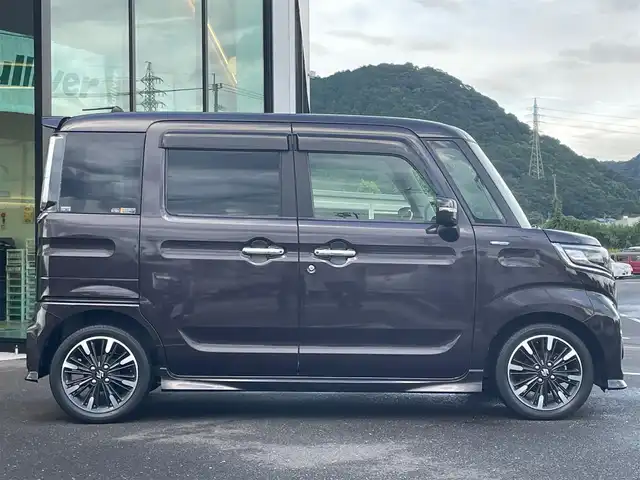 スズキ スペーシア カスタム HYBRID XS ターボ 鹿児島県 2020(令2)年 4.1万km アーバンブラウンパールメタリック スズキセーフティサポート/ターボ/8インチメモリナビ/　　CD/DVD/MSV/フルセグTV/バックカメラ/両側パワースライド/追従機能付きクルーズコントロール/LEDオートライト/ハーフレザーシート/シートヒーター/純正15インチアルミホイール/オートエアコン/パーソナルテーブル/パドルシフト/スマートキー