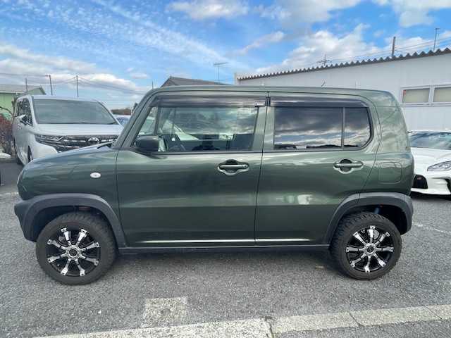 スズキ ハスラー G ターボ 神奈川県 2014(平26)年 6.6万km クールカーキPM 純正メモリナビ/フルセグテレビ/バックカメラ/アイドリングストップ/ドアバイザー/プッシュスタート/ETC/純正フロアまマット
