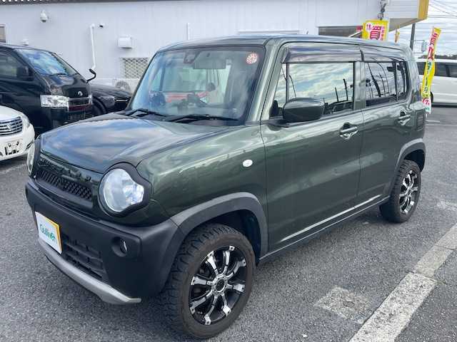 スズキ ハスラー G ターボ 神奈川県 2014(平26)年 6.6万km クールカーキPM 純正メモリナビ/フルセグテレビ/バックカメラ/アイドリングストップ/ドアバイザー/プッシュスタート/ETC/純正フロアまマット
