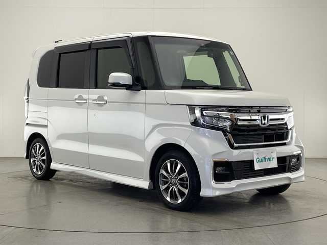 ホンダ Ｎ ＢＯＸ カスタム L 宮崎県 2021(令3)年 2.6万km プラチナホワイトパール 禁煙車/ホンダセンシング/社外ナビTV/（イクリプス/CD/DVD/Bluetooth/フルセグTV)/社外バックカメラ/社外ETC/ドライブレコーダー/純正LEDオートライト/純正LEDフォグ/純正14インチアルミ/左側電動スライドドア/アダプティブクルーズコントロール/レーンディパーチャーアラート/オートマチックハイビーム/クリアランスソナー/オートエアコン/前席シートヒーター/スマートキー/プッシュエンジンスタート/新車時保証書/取扱い説明書