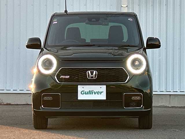 ホンダ Ｎ ＯＮＥ 愛媛県 2023(令5)年 0.5万km ブリティッシュグリーンP 純正ナビ（フルセグ/Bluetooth/USB）/バックカメラ/ＥＴＣ/ドライブレコーダー前後/シートヒーター/ホンダセンシング/LED/オートライト/コーナーセンサー/純正フロアマット/純正アルミホイール/フォグランプ