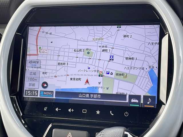 スズキ ハスラー HYBRID X ターボ 愛知県 2023(令5)年 3.6万km ブルーイッシュブラックパール3 純正9インチメモリナビ/・DVD再生機能有/・フルセグテレビ/・AM/FMラジオ/・Bluetooth、USB/全方位カメラ/バックカメラ/ビルトインETC/レーダークルーズコントロール/運転席・助手席シートヒーター/USB充電口×２/ステアリングスイッチ/パドルシフト/純正フロアマット/純正15インチスチールホイール/スマートキー/プッシュアップスタート/フォグランプ/アイドリングストップ/デュアルカメラブレーキサポート	/誤発進抑制機能/後退時ブレーキサポート/リヤパーキングセンサー/車線逸脱警報機能/車線逸脱抑制機能/ふらつき警報機能/先行車発進お知らせ機能/盗難防止装置