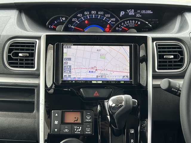 ダイハツ タント カスタム X SA 富山県 2014(平26)年 13.6万km ブラックマイカメタリック ４ＷＤ　/アルミホイール（純正）　/社外ＨＤＤナビ【フルセグＴＶ／ＤＶＤ／ＣＤ】　/衝突被害軽減システム　/横滑り防止装置　/オートエアコン　/スタッドレスタイヤ積込　/フォグランプ　/ＥＴＣ　/片側パワースライドドア/エンジンスタートボタン/ベンチシート/エアバッグ【W+サイド】/ドアバイザー