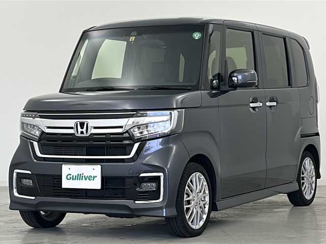 ホンダ Ｎ ＢＯＸ カスタム L ターボ 宮城県 2022(令4)年 4.9万km メテオロイドグレーメタリック Honda SENSING		/・衝突軽減ブレーキ/・路外逸脱抑制機能/・アダプティブクルーズコントロール/・車線維持支援システム/ワンオーナー/両側パワースライドドア/純正7型ナビ/CD.DVD.BT.USB/フルセグTV/バックカメラ/ハーフレザーシート/シートヒーター/革巻ステアリング/ステアリングスイッチ/パドルシフト/電動パーキングブレーキ/純正ドライブレコーダーF/ビルトインETC/純正フロアマッド/純正15インチAW/LEDヘッドライト/LEDフォグランプ/ロールサンシェード/ヘッドライトレベライザー/プッシュスタート/スマートキー/シートバックテーブル/横滑り防止機能