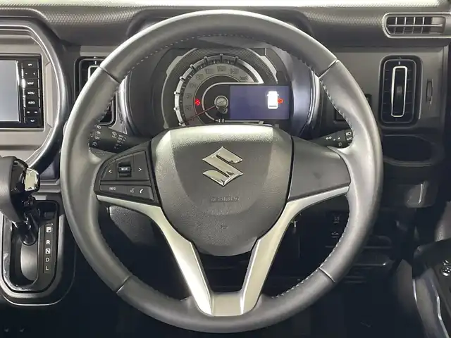 スズキ ハスラー Jスタイル 福岡県 2022(令4)年 1.4万km ピュアホワイトパール/ガンメタリック2トーン 純正メモリナビ/・CD/DVD/BT/フルセグTV/・バックモニター/スズキセーフティサポート/コーナーセンサー/ハーフレザーシート/・シートヒーター（D/N）/ETC/前方ドライブレコーダー/革巻きステアリング/・ステアリングリモコン/LEDヘッドライト/・オートライト/・フォグランプ/アイドリングストップ/純正15インチアルミホイール/純正フロアマット/純正ドアバイザー