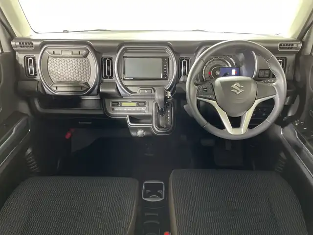 スズキ ハスラー Jスタイル 福岡県 2022(令4)年 1.4万km ピュアホワイトパール/ガンメタリック2トーン 純正メモリナビ/・CD/DVD/BT/フルセグTV/・バックモニター/スズキセーフティサポート/コーナーセンサー/ハーフレザーシート/・シートヒーター（D/N）/ETC/前方ドライブレコーダー/革巻きステアリング/・ステアリングリモコン/LEDヘッドライト/・オートライト/・フォグランプ/アイドリングストップ/純正15インチアルミホイール/純正フロアマット/純正ドアバイザー