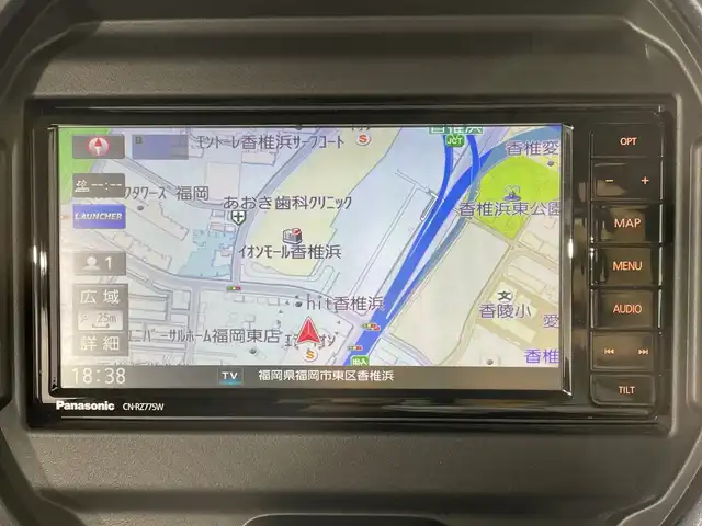 スズキ ハスラー Jスタイル 福岡県 2022(令4)年 1.4万km ピュアホワイトパール/ガンメタリック2トーン 純正メモリナビ/・CD/DVD/BT/フルセグTV/・バックモニター/スズキセーフティサポート/コーナーセンサー/ハーフレザーシート/・シートヒーター（D/N）/ETC/前方ドライブレコーダー/革巻きステアリング/・ステアリングリモコン/LEDヘッドライト/・オートライト/・フォグランプ/アイドリングストップ/純正15インチアルミホイール/純正フロアマット/純正ドアバイザー